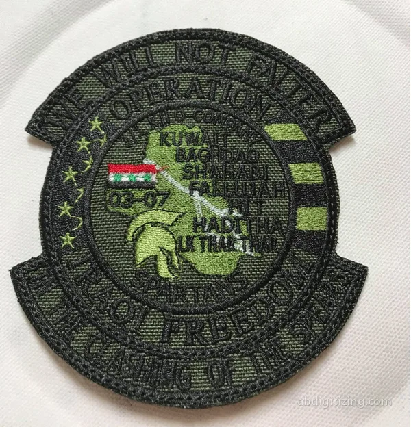 Military Patch embroidery design