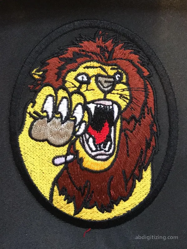 Photo digitizing, Lion machine embroidery designs