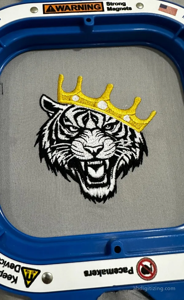 Lion King embroidery design for samples page