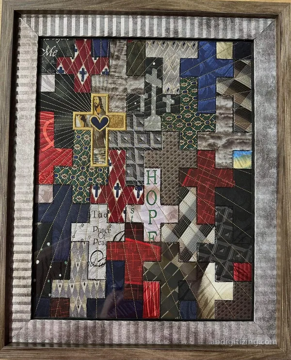 big memorial applique emboridery design